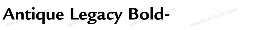 Antique Legacy Bold字体转换